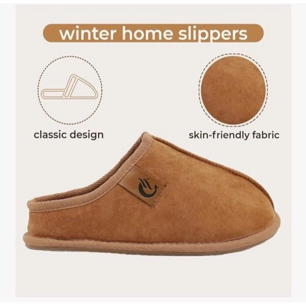 Home Slippers Unisex Memory Foam Soft Comfortable Slippers Warm Non-slip Size 8